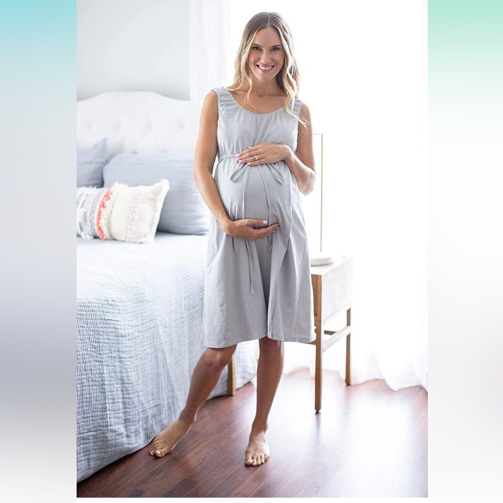 3 in 1 Labor/Delivery/Nursing Hospital Gown Baby Be Mine Maternity size S/M